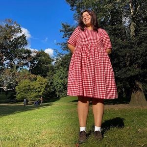 glad i found you gingham dress